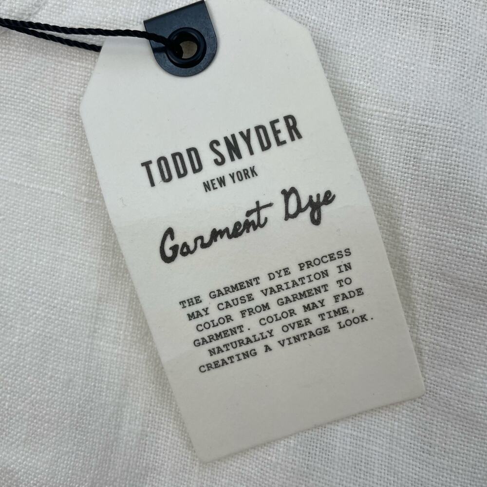Todd Snyder NWT White Vintage Straight Fit 5-Pocket Linen Pants Men's 33/32 - Picture 12 of 14